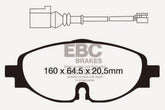 EBC 14+ Audi A3 1.8 Turbo Greenstuff Front Brake Pads
